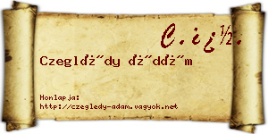 Czeglédy Ádám névjegykártya